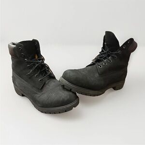 Timberland Men's 6-inch Premium Waterproof Boots Black, Size 10.5